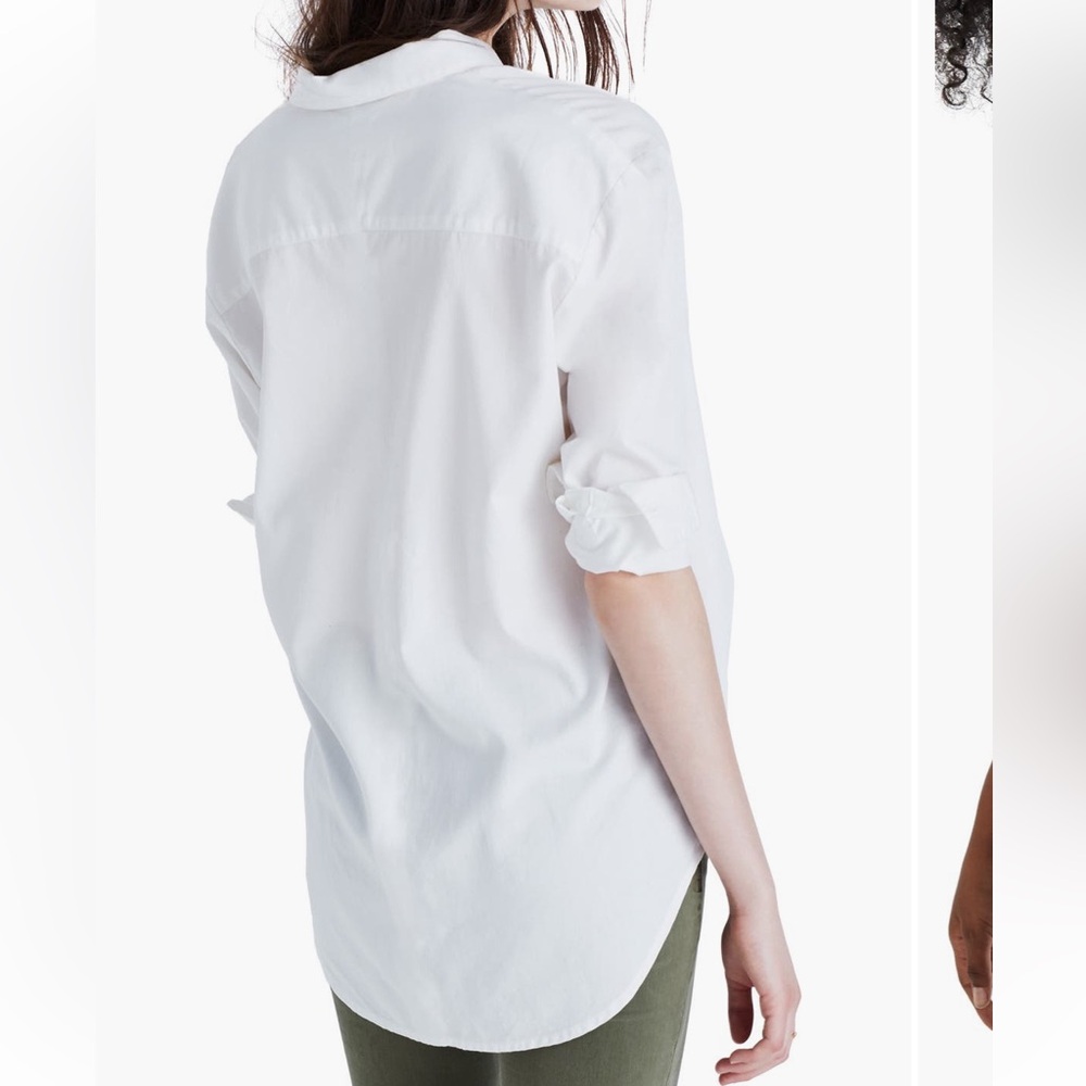 Madewell Drapey Oversized Button Down Boy Shirt
